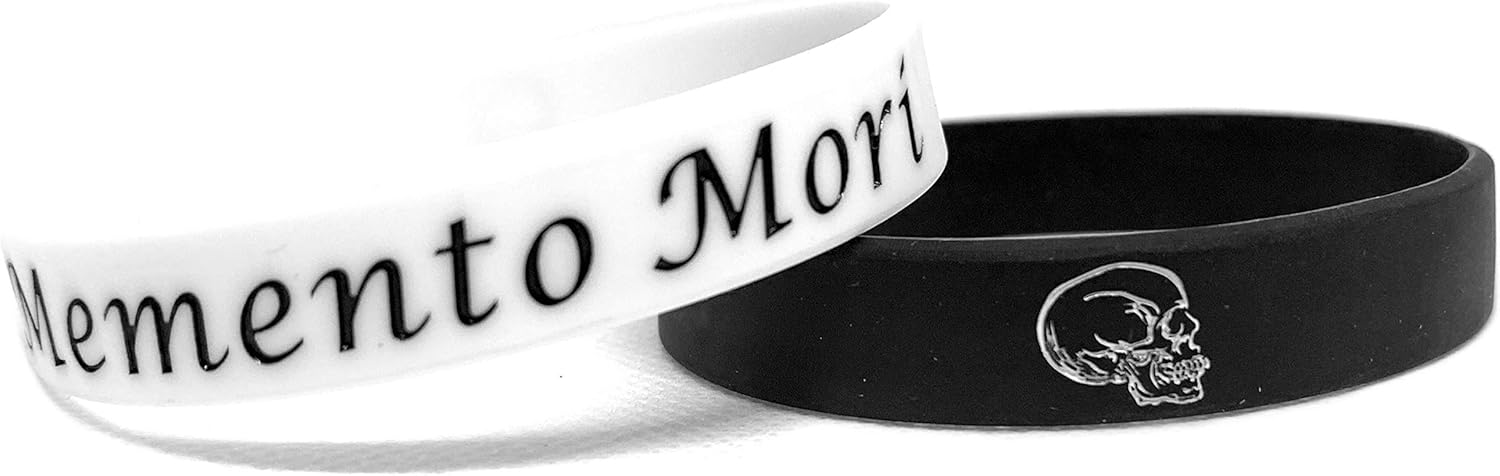 Memento Mori Wristbands 2 Pack | Stoic Bracelet | Remember You Will Die | Stoicism Seneca Marcus Aurelius Philosophy - Malayan Brand