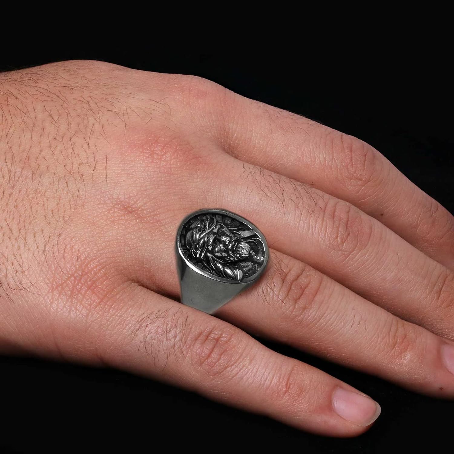 Christian Cross Ring, Handmade Christianity Signet Ring, Constantine Ancient Ring, Gold Coated Byzantine Ring, Christogram Statement Ring