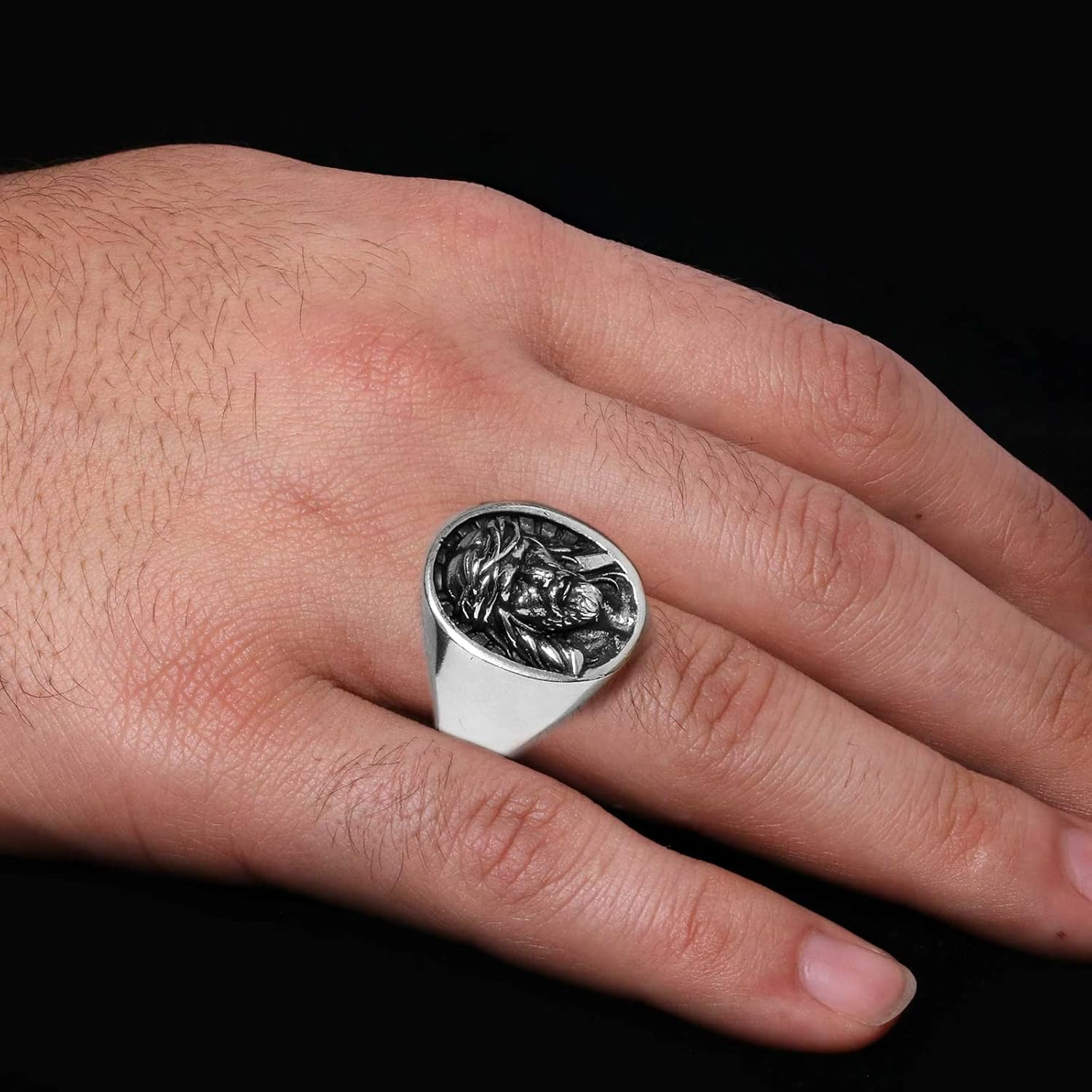 Christian Cross Ring, Handmade Christianity Signet Ring, Constantine Ancient Ring, Gold Coated Byzantine Ring, Christogram Statement Ring