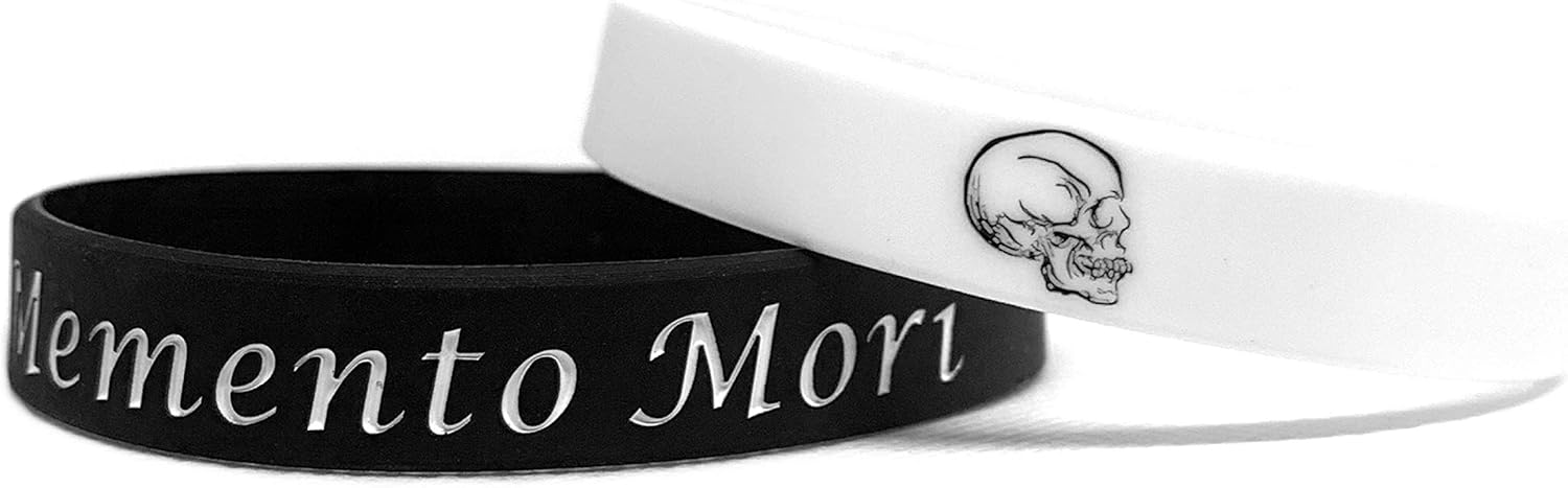 Memento Mori Wristbands 2 Pack | Stoic Bracelet | Remember You Will Die | Stoicism Seneca Marcus Aurelius Philosophy - Malayan Brand